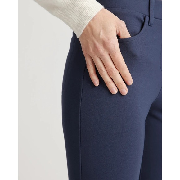 Quince Women's Wide Leg Pants - Navy - Picture 4 of 12